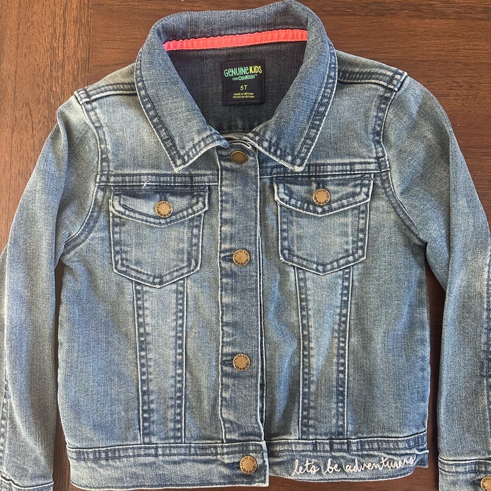 Genuine Kids Denim Jacket with Embroidered Detail